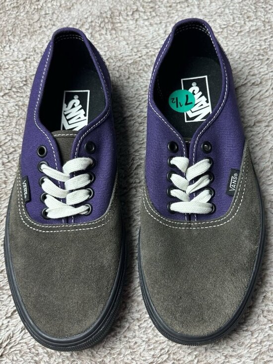 Vans Authentic Suede Canvas Purple Black Men’s 7 - W 8.5 New 721356 main image 13